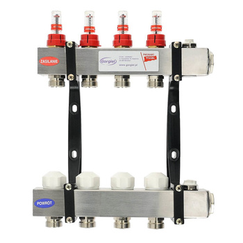 Rozdzielacz stalowy RSt - 4 PTMe (3D 20-40)
