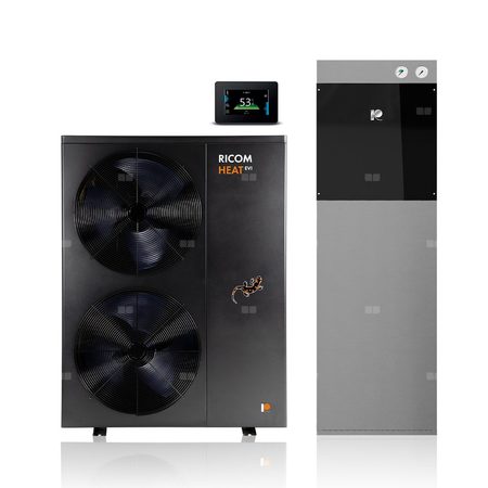 Pompa ciepła Easylife EVI 7,5-23 kW, z pompą obiegową, 3F, Easylife Control + Moduł Wifi + Szafa Hydrauliczna Ricom Hydra do Easylife EVI