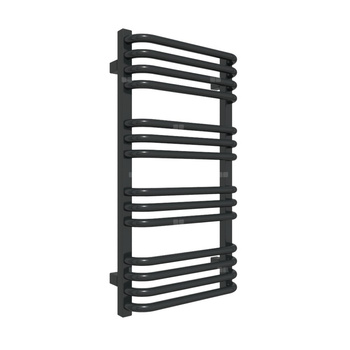 Grzejnik drabinkowy TERMA Alex, podłączenie 5L, wym. 760 x 400 mm, kolor czarny jak kruk połysk RAL9005, moc 330W