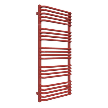 Grzejnik drabinkowy TERMA Alex, podłączenie SX, wym. 1140 x 500 mm, kolor czerwony ognisty RAL3034, moc 591W