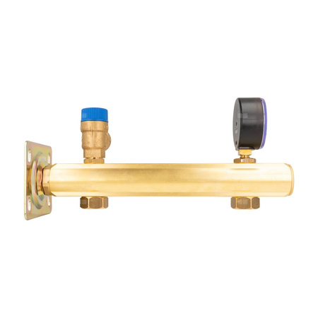 Zespół przyłączeniowy AFRISO BSB 3/4'' GW x GW, max. 6 bar + wskaźnik ciśnienia