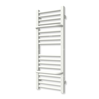 Grzejnik elektryczny TERMA LIMA 820 x 300 mm, kolor biały sygnałowy RAL9003, moc 300 W, podłączenie E8, kabel spiralny z wtyczką biały