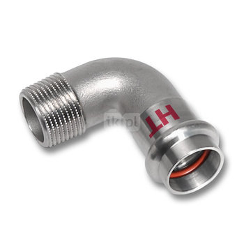 Kolano 90' SANHA NiroSan Press Industry, stal nierdzewna, 54 mm x 2'' (zw x GZ)