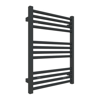 Grzejnik drabinkowy TERMA FIONA, podłączenie ZX, wym. 660 x 480 mm, kolor czarny jak kruk mat RAL9005, moc 280W