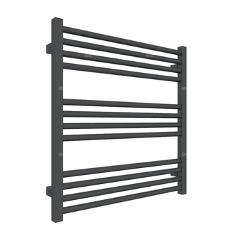 Grzejnik drabinkowy TERMA FIONA, podłączenie ZX, wym. 660 x 630 mm, kolor metaliczna czerń, moc 350W