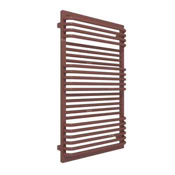Grzejnik drabinkowy TERMA POC 2, podłączenie SX, wym. 1040 x 600 mm, kolor brązowy czerwony RAL8012, moc 743W