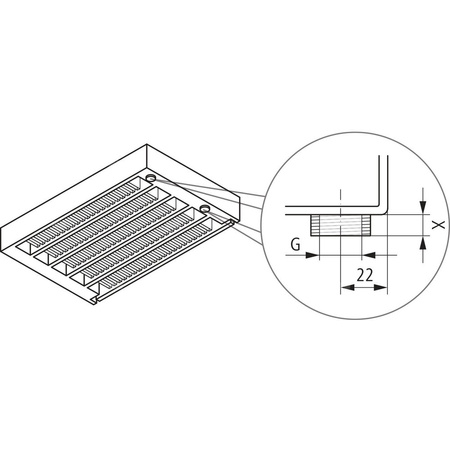 Kermi konwektor KNN21 70x72x500 RAL9016, 6 bar, bez osłony, podł. 14