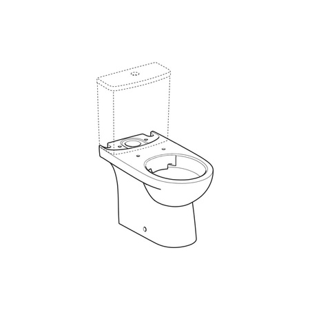Deska sedesowa Geberit Selnova, mocowanie od dołu: Wolne opadanie=Nie, Zawiasy wypinane=Nie, Mocowanie=Od dołu, Biały / Błyszczący