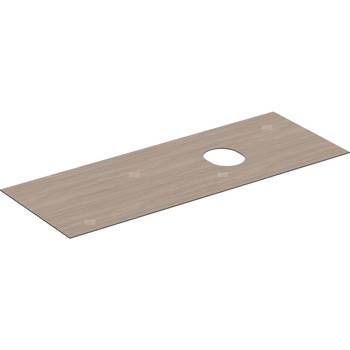 Płyta przykrywająca Geberit do dolnej szafki pod umywalkę stawianą na blat VariForm, z dwiema i trzema szufladami: B=135cm, Dąb / Melamina, struktura drewna