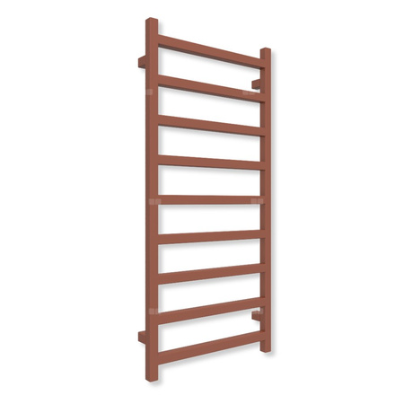 Grzejnik drabinkowy TERMA SIMPLE, podłączenie SX, wym. 1080 x 500 mm, kolor brązowy miedziany RAL8004 (farba), moc 396W