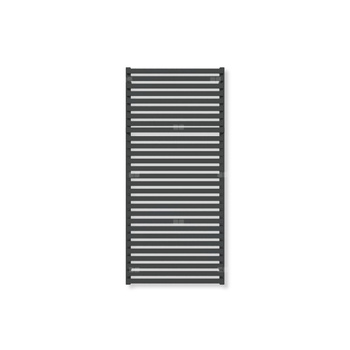 Grzejnik elektryczny TERMA CITY 1320 x 600 mm, kolor czarny jak kruk soft, moc 800 W, podłączenie E8, kabel prosty z wtyczką