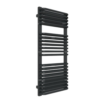 Grzejnik drabinkowy TERMA TYTUS, podłączenie ZX, wym. 1020 x 440 mm, kolor czarny jak kruk mat RAL9005, moc 666W