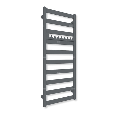 Grzejnik drabinkowy TERMA VIVO, podłączenie SX, wym. 1150 x 500 mm, kolor szary łupek RAL7015 (farba), moc 433W