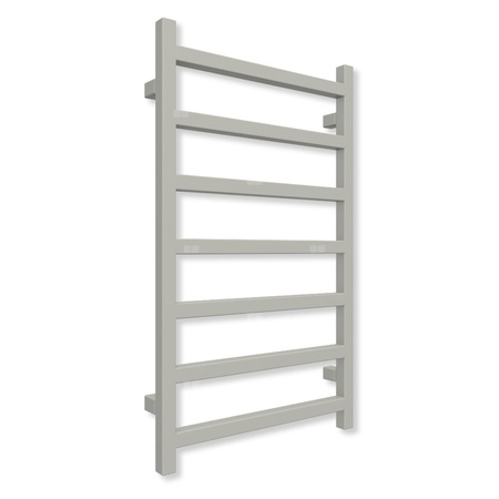 Grzejnik drabinkowy TERMA SIMPLE, podłączenie P1, wym. 840 x 500 mm, kolor srebrny mat (farba), moc 306W