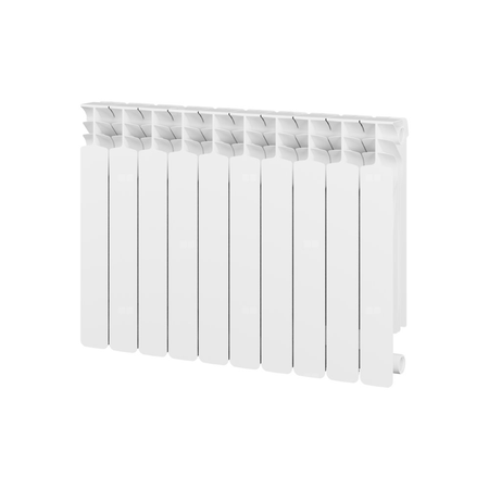 Grzejnik żeberkowy GAVIA 50 PLUS aluminium, podłączenie boczne 575 x 805 mm, kolor biały, moc 1173.3 W