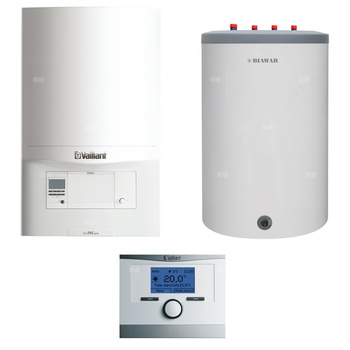Pakiet - Kocioł gazowy jednofunkcyjny VAILLANT ecoTEC pro VC 146/5-3 kondensacyjny wiszący 5.9 - 15.3 kW + Czujnik c.w.u. + RegulatormultiMATIC 700 + Zasobnik c.w.uLindo 150L