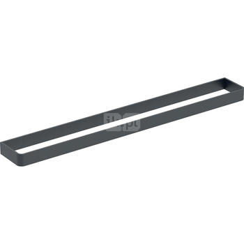 Uchwyt na ręczniki Geberit do mebli łazienkowych: 42.4x1.9x4.9cm, Czarny mat / Malowany proszkowo, matowy