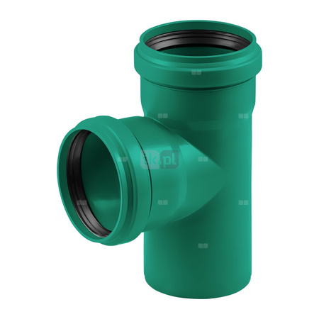 Trójnik MAGNAPLAST KG 2000 KGEA 45' PP-md DN 315 x DN 160 x DN 315 (ww x ww x wz), kolor zielony