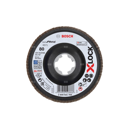 Tarcza listkowa FLAP DISC X-LOCK,BFM,115,G80