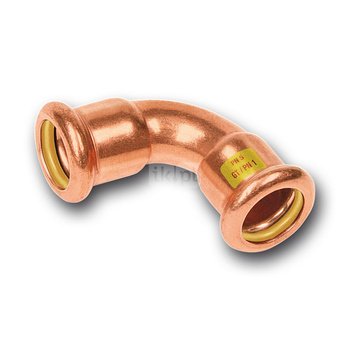 Łuk 90' SANHA Press Gas, miedź, 35 mm (zw x zw)