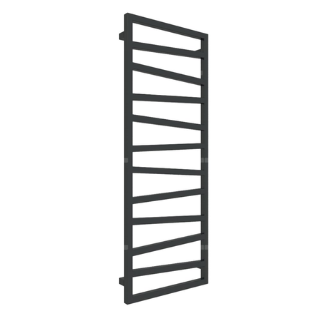 Grzejnik drabinkowy TERMA ZIGZAG, podłączenie Z1, wym. 1310 x 500 mm, kolor czarny jak kruk połysk RAL9005, moc 490W