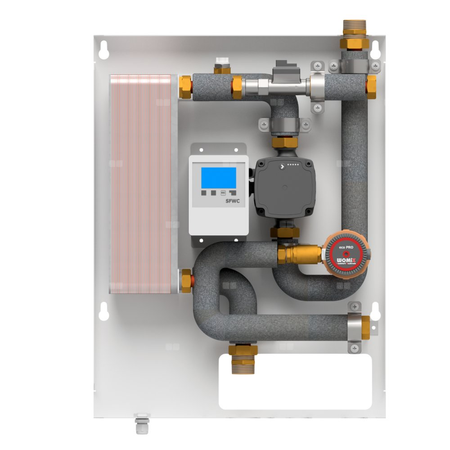 Stacja przygotowania ciepłej wody użytkowej WS 40C, z cyrkulacją, z pompą Grundfos UPM4S 15-60