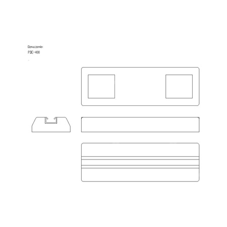PDE-400 Podpora dachowa EPDM AL 400mm