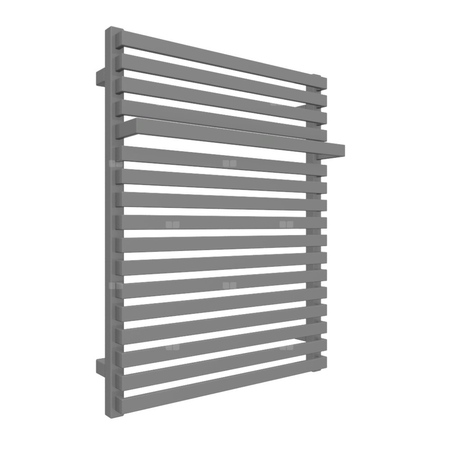Grzejnik drabinkowy TERMA CITY, podłączenie SX, wym. 780 x 600 mm, kolor szary kurz RAL7037, moc 541W