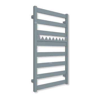 Grzejnik elektryczny TERMA VIVO 910 x 500 mm, kolor szafir anodowy, moc 400 W, podłączenie E8, kabel spiralny z wtyczką
