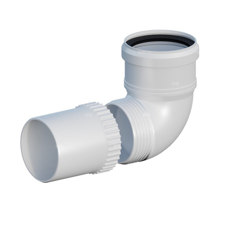 Kolano PP 87 st. skręcane DN60mm z uszczelką [EPDM]