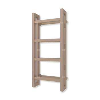 Grzejnik drabinkowy TERMA STAND, podłączenie SX, wym. 920 x 400 mm, kolor kwarc (farba), moc 434W