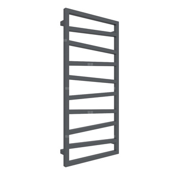 Grzejnik drabinkowy TERMA ZIGZAG, podłączenie SX, wym. 1070 x 500 mm, kolor szary grafitowy RAL7024, moc 406W