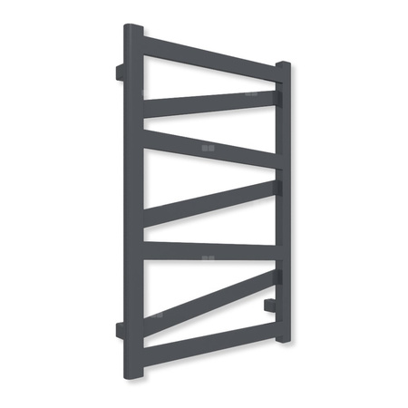 Grzejnik elektryczny TERMA VIPERA 750 x 500 mm, kolor szary antracytowy RAL7016, moc 300 W, podłączenie E8, kabel przyłącze ts1/ss1