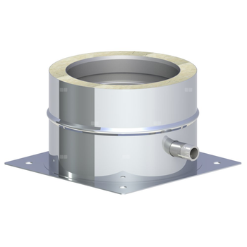 Płyta fundamentowa z odpływem skroplin w bok montaż na cokole fi 200mm (1,0)