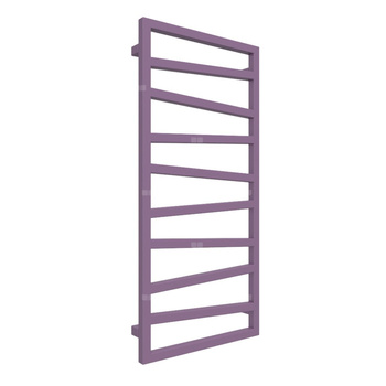 Grzejnik drabinkowy TERMA ZIGZAG, podłączenie SX, wym. 1070 x 500 mm, kolor liliowy RAL4001, moc 406W