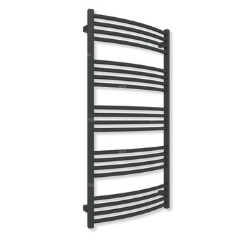 Grzejnik drabinkowy TERMA LENA, podłączenie ZX, wym. 1140 x 600 mm, kolor czarny jak kruk mat RAL9005 (farba), moc 578W