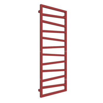 Grzejnik drabinkowy TERMA ZIGZAG, podłączenie ZX, wym. 1310 x 500 mm, kolor czerwony sygnałowy RAL3001, moc 490W