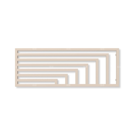 Grzejnik elektryczny TERMA ANGUS H 600 x 1620 mm, kolor jasna kość słoniowa RAL1015, moc 800 W, podłączenie E7, kabel spiralny z wtyczką srebrzysty