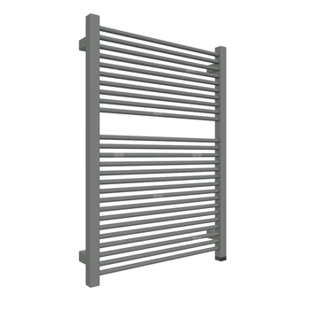 Grzejnik elektryczny TERMA MIKE ONE 530 x 735 mm, kolor nowoczesna szarość, moc 400 W, podłączenie E8, kabel prosty bez wtyczki 1,5m srebrzysty