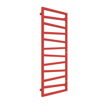 Grzejnik drabinkowy TERMA ZIGZAG, podłączenie ZX, wym. 1310 x 500 mm, kolor metaliczny czerwony, moc 490W