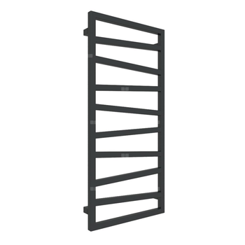 Grzejnik drabinkowy TERMA ZIGZAG, podłączenie Z1, wym. 1070 x 500 mm, kolor czarny jak kruk mat RAL9005, moc 406W