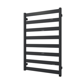 Grzejnik elektryczny TERMA VIVO ONE 910 x 600 mm, kolor szterling, moc 400 W, podłączenie E1, kabel prosty bez wtyczki czarny