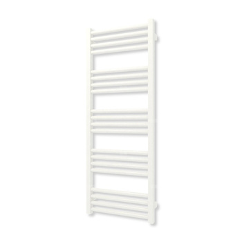 Grzejnik elektryczny TERMA FIONA 1140 x 430 mm, kolor biały soft, moc 400 W, podłączenie E1, kabel prosty bez wtyczki z maskownicą biały