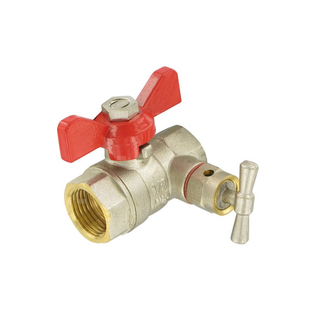 Zawór kulowy COMAP Z odpowietrznikiem 3/4'' GW, uchwyt: motylek