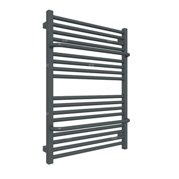 Grzejnik elektryczny TERMA LIMA ONE 820 x 600 mm, kolor czarny anodowy, moc 400 W, podłączenie E8, kabel spiralny z wtyczką