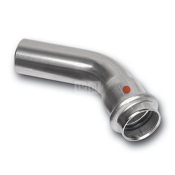 Łuk 45' SANHA NiroTherm Press, stal nierdzewna, 42 mm (zw x zw)