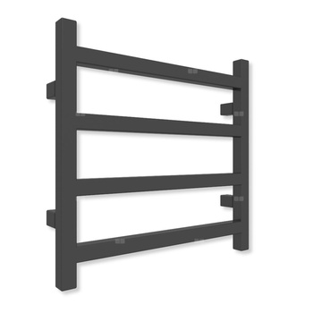 Grzejnik elektryczny TERMA SIMPLE 480 x 500 mm, kolor heban, moc 200 W, podłączenie E8, kabel prosty bez wtyczki z maskownicą