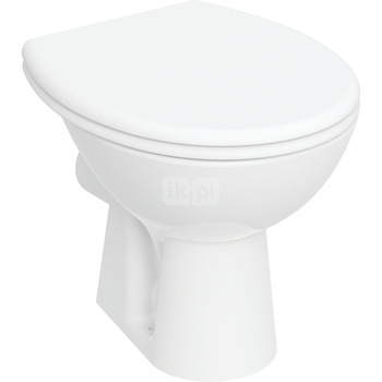 Zestaw stojącej miski WC dla dzieci Geberit Bambini, lejowa, z deską sedesową: T=40.5cm, Biały