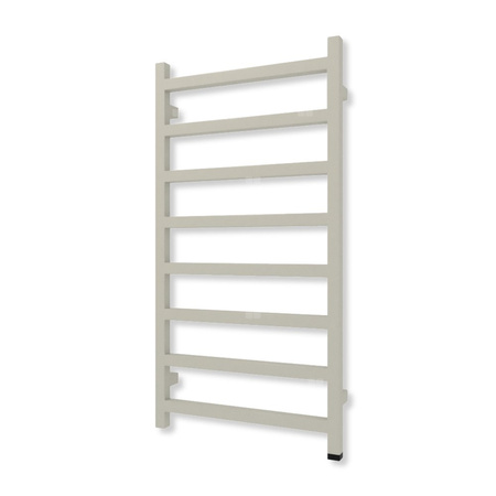 Grzejnik elektryczny TERMA SIMPLE ONE 960 x 500 mm, kolor szary jedwabisty RAL7044, moc 400 W, podłączenie E8, kabel prosty bez wtyczki szary