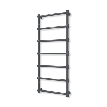 Grzejnik elektryczny TERMA RETRO 1170 x 500 mm, kolor szary antracytowy RAL7016, moc 300 W, podłączenie E1, kabel prosty z wtyczką czarny